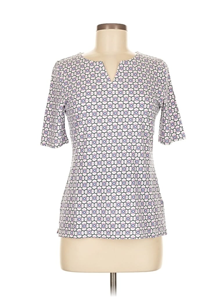 Pre-owned Talbots Outlet Short Sleeve T-shirt In Silver