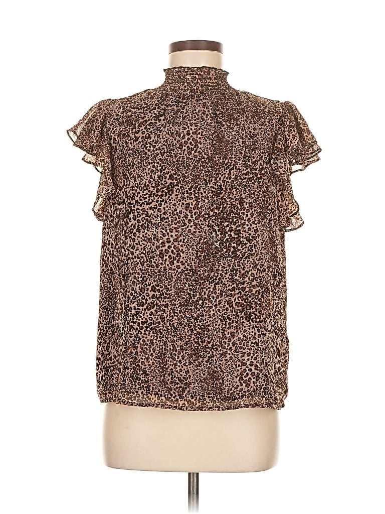Click to view more detailed imagery on our partner's website Pre-owned 1.state Short Sleeve Blouse In Brown