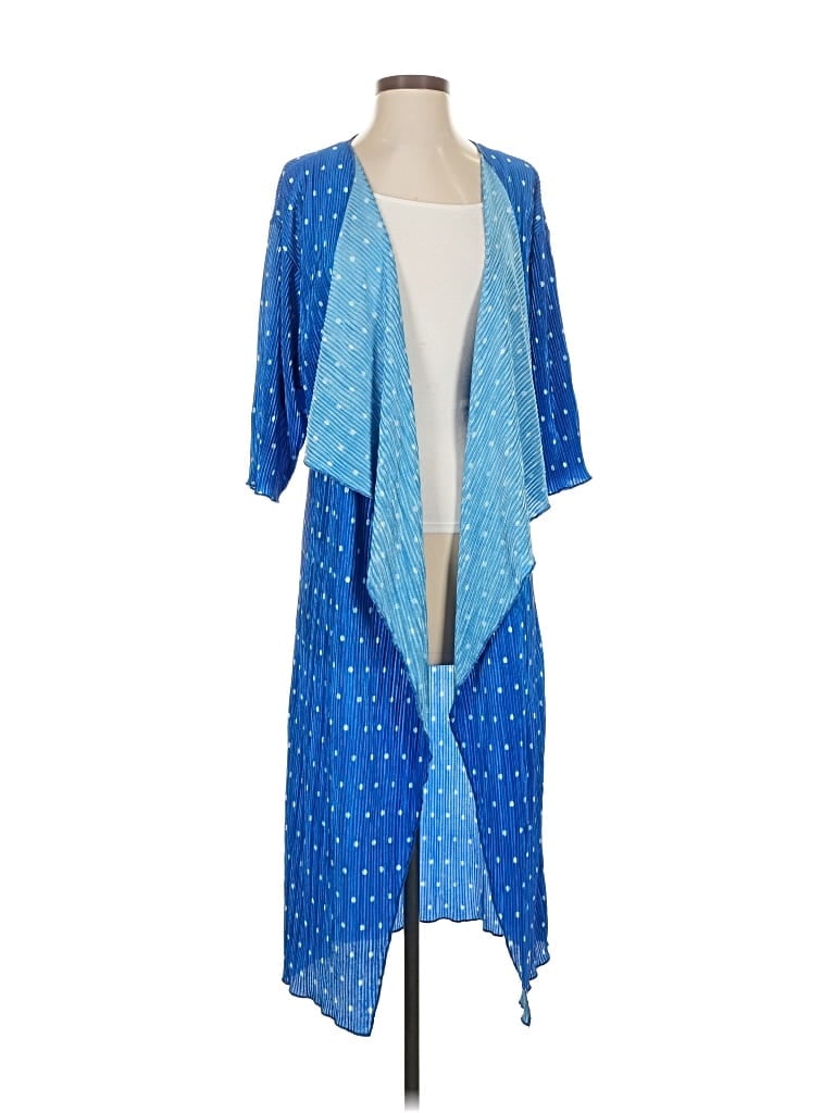 Pre-owned Lularoe Kimono In Blue