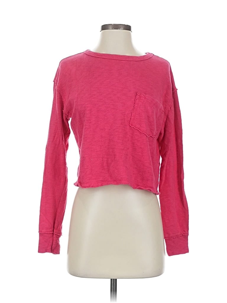 Pre-owned T.la Cardigan Sweater In Pink