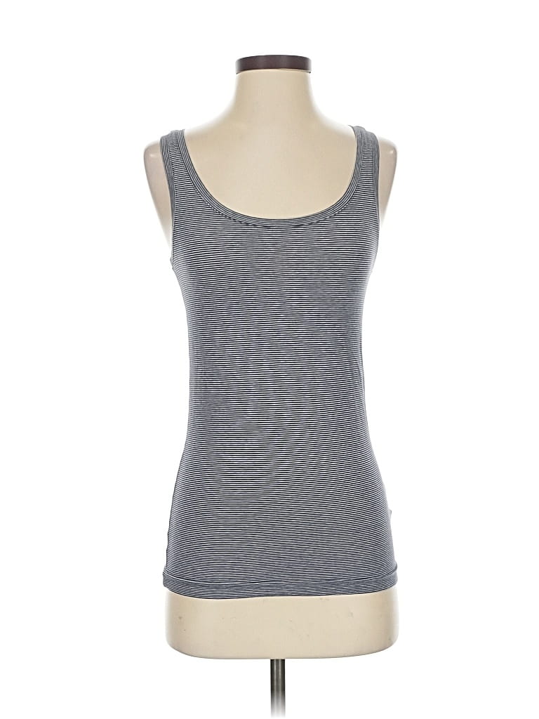 Pre-owned Gap Body Tank Top Blue Strapless Neckline Tops