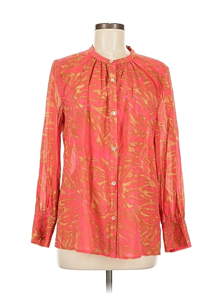 Pre-owned Joie Long Sleeve Blouse In Pink