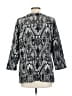 Investments Black 3/4 Sleeve Top Size L - photo 2