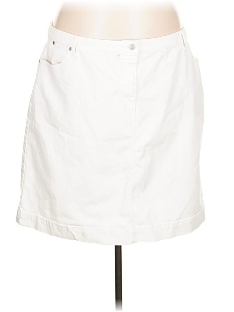 Pre-owned Talbots Casual Skirt In White
