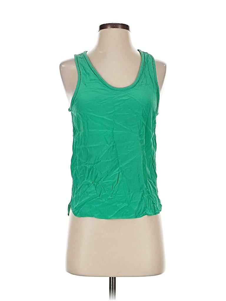 Click to view more detailed imagery on our partner's website Pre-owned Maje Sleeveless Top Green Scoop Neck Tops