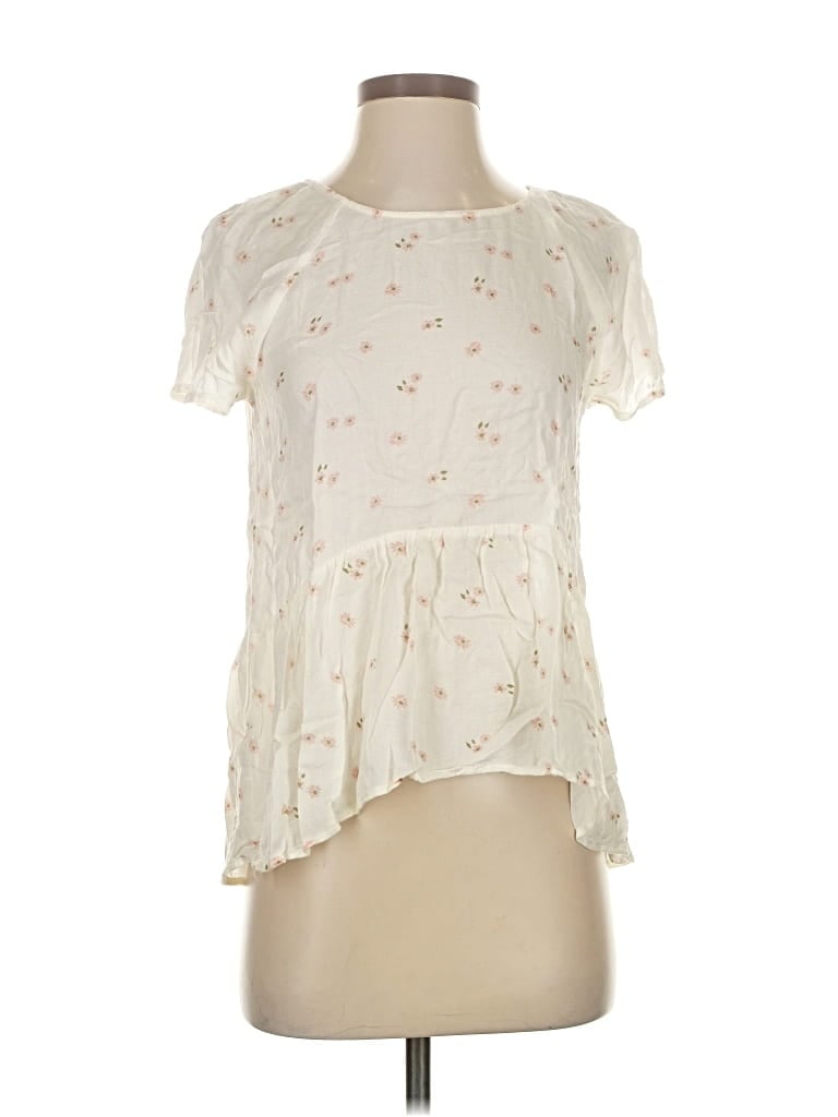 Pre-owned Arizona Jean Company Short Sleeve T-shirt In White