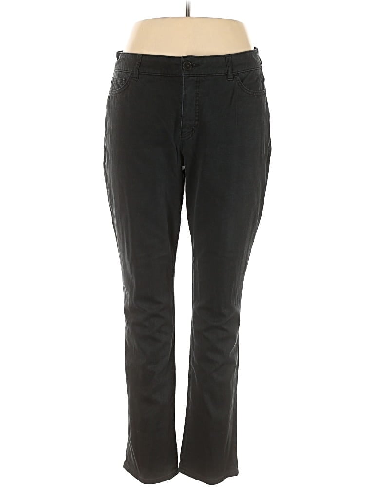 Pre-owned Chaps Casual Pants In Black