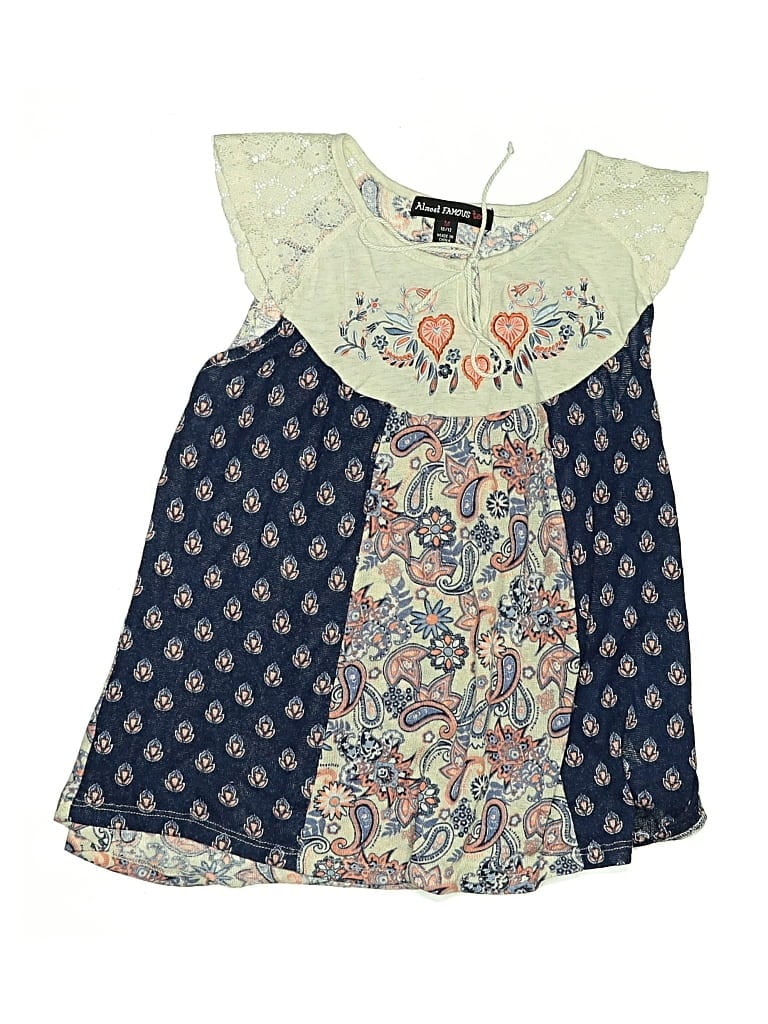 Pre-owned Almost Famous Kids' Dress In Blue