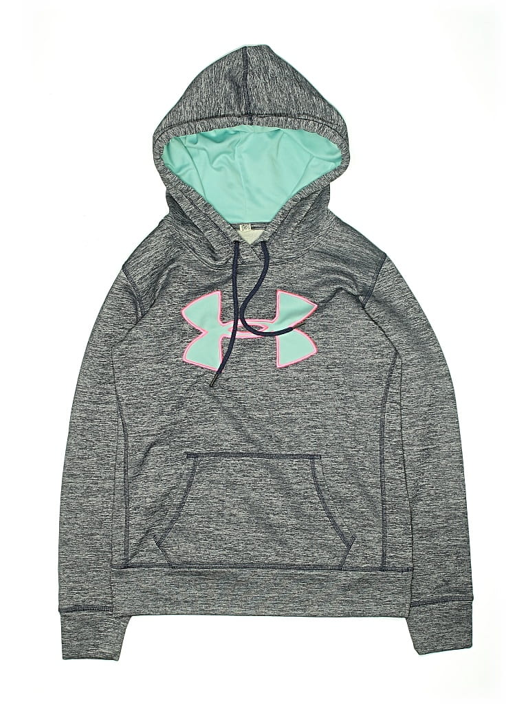 Pre-owned Under Armour Kids' Pullover Hoodie In Gray
