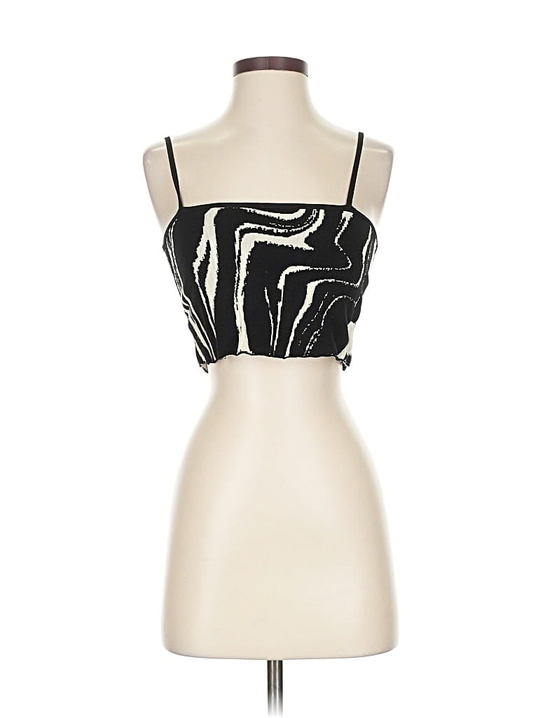 Pre-owned Rotate Birger Christensen Tank Top Black Strapless Neckline Tops