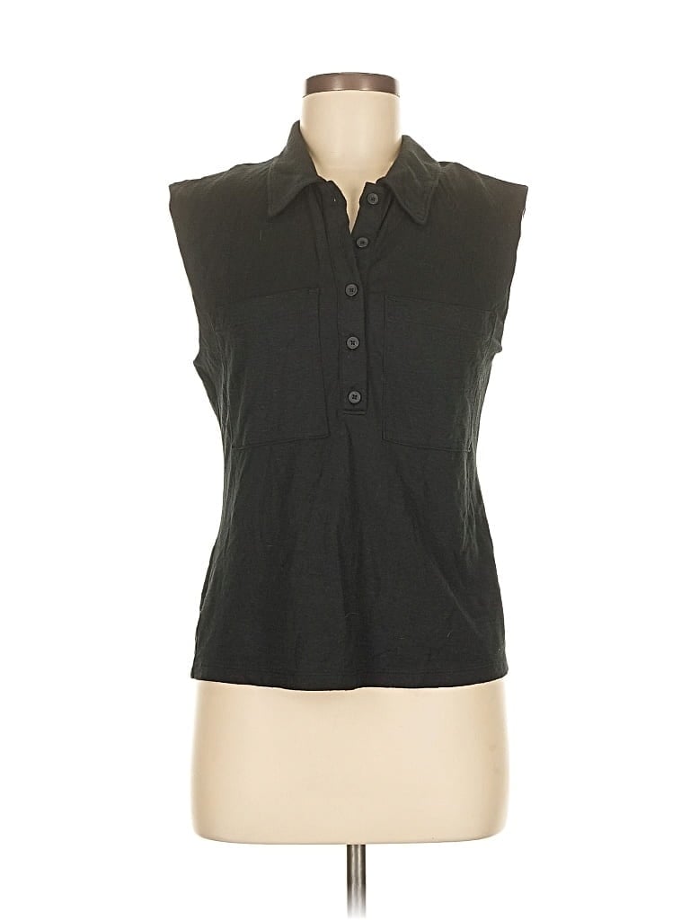 Pre-owned Banana Republic Factory Store Sleeveless Blouse In Black