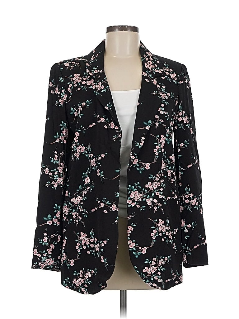 Pre-owned Lila Rose Blazer Jacket In Black