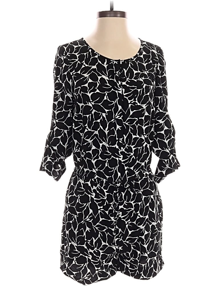 Pre-owned Ann Taylor Loft Romper In Black