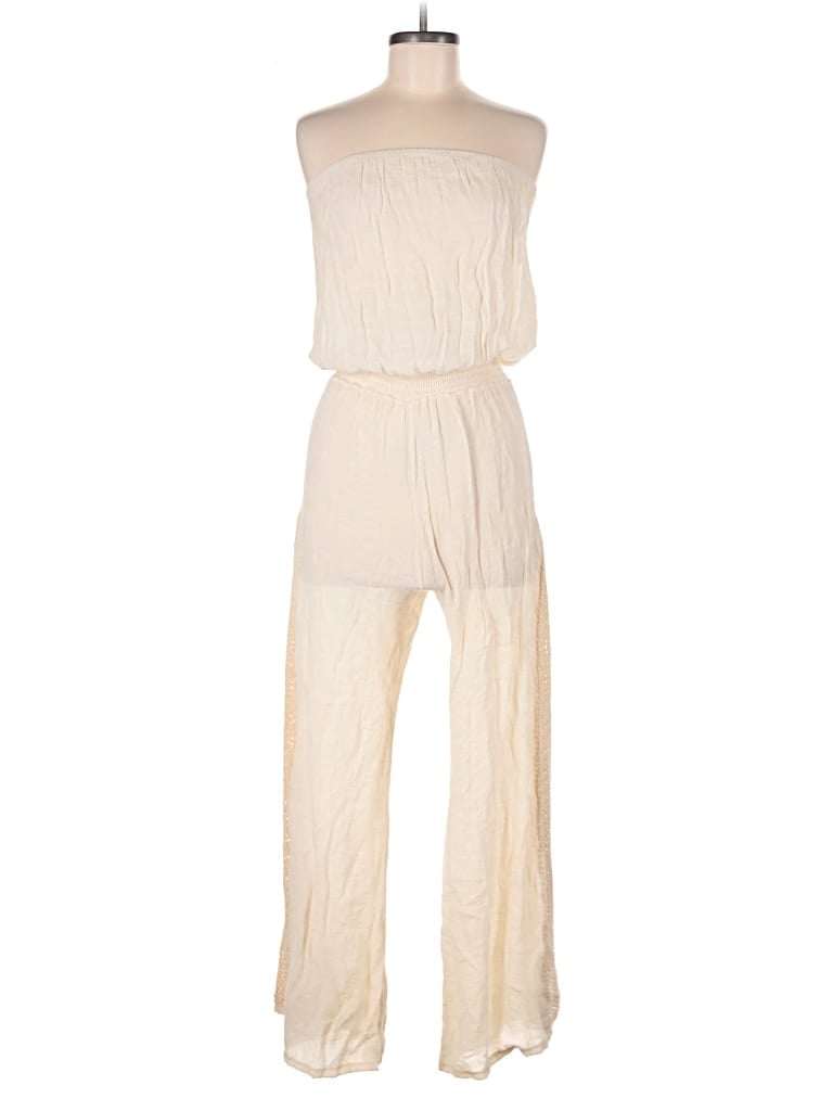 Pre-owned Elan Jumpsuit In White