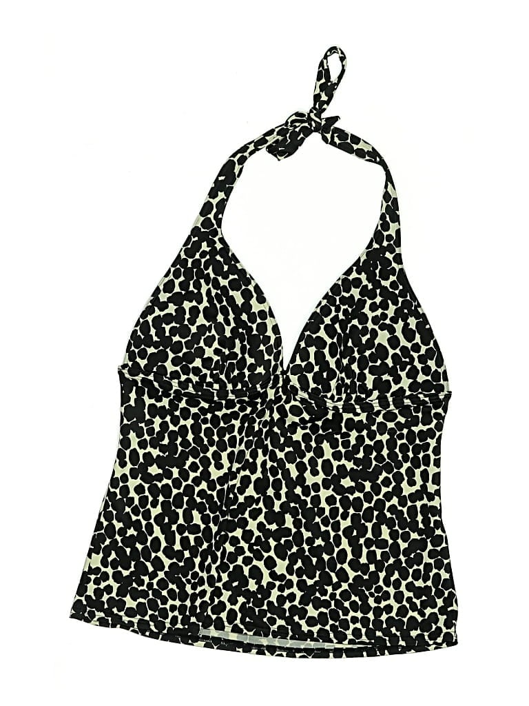 Pre-owned Victoria's Secret Swimsuit Top Black Animal Print Pattern Swimwear