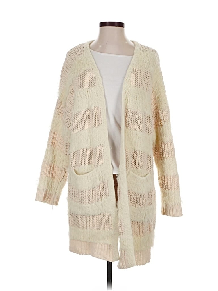 Pre-owned Fab'rik Cardigan Sweater In White
