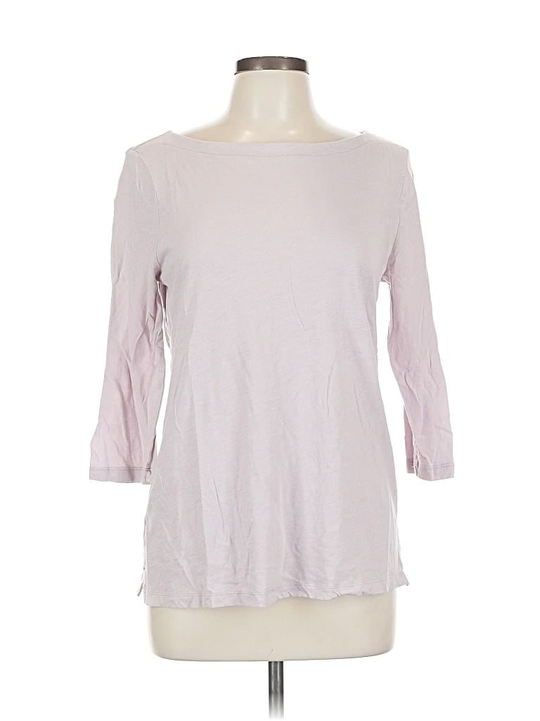 Pre-owned Ann Taylor Loft Outlet 3/4 Sleeve T-shirt In Pink