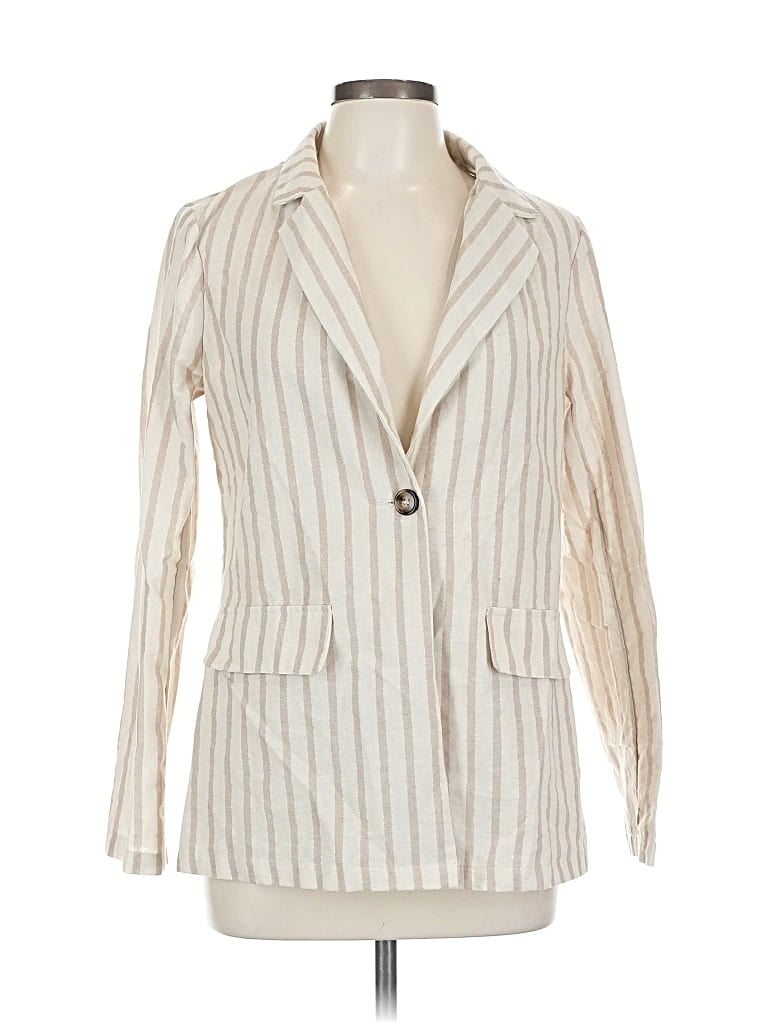 Pre-owned Shein Blazer Jacket In White