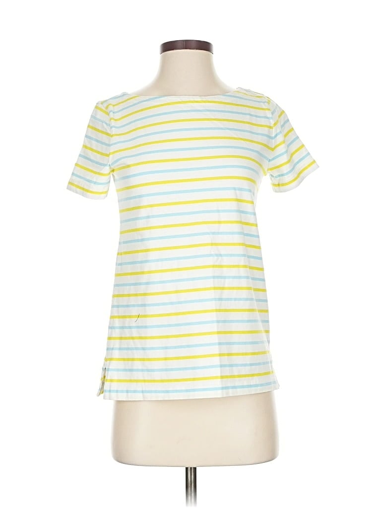 Pre-owned J.crew Factory Store Short Sleeve T-shirt In Yellow