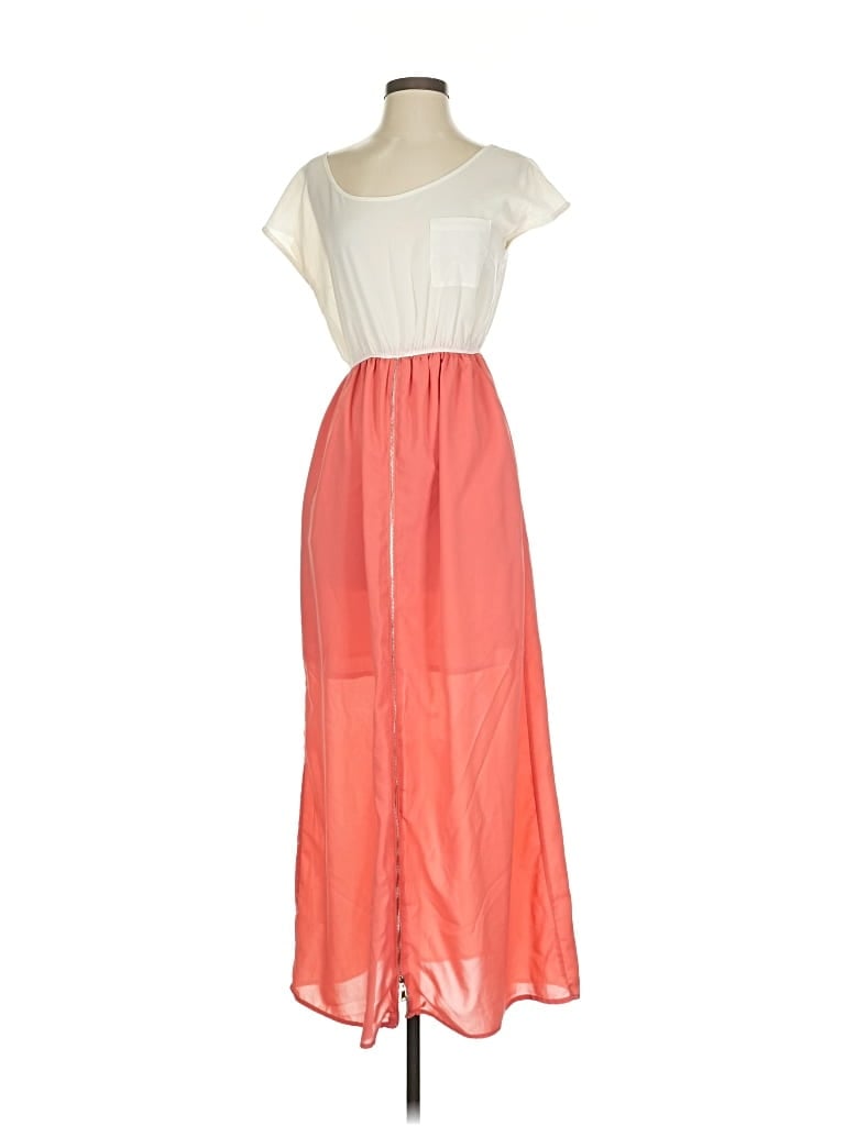 Pre-owned Blu Pepper Casual Dress In Orange