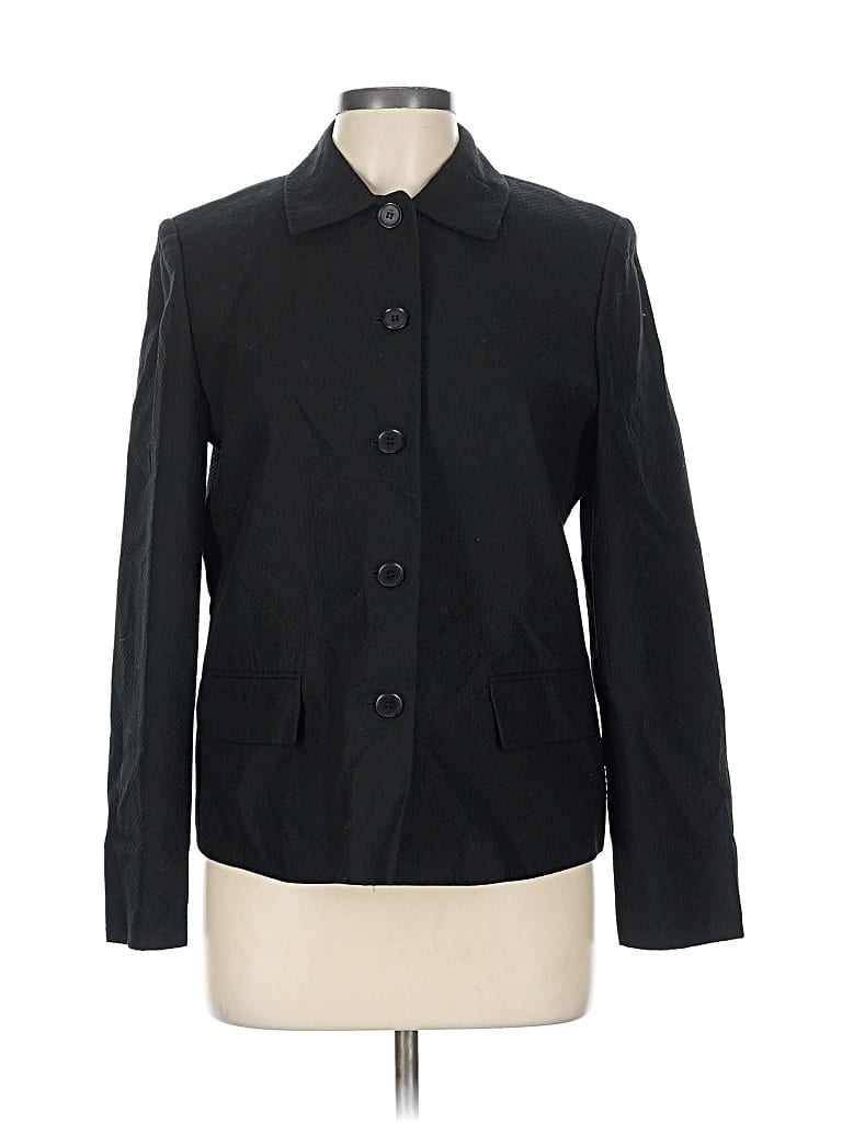Pre-owned Talbots Blazer Jacket In Black