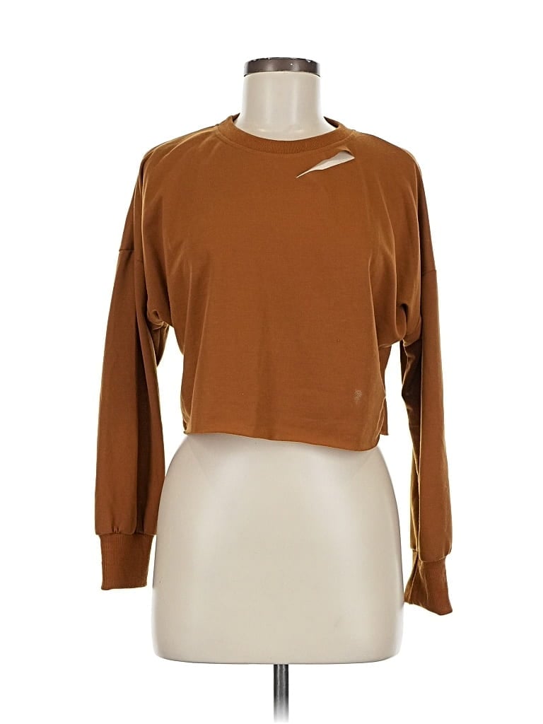 Pre-owned Unbranded Sweatshirt In Brown