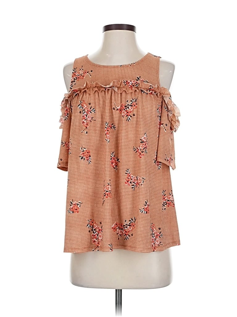 Pre-owned Lc Lauren Conrad Sleeveless Blouse In Brown