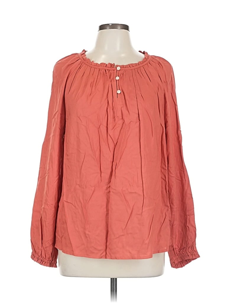 Click to view more detailed imagery on our partner's website Pre-owned Style & Co Long Sleeve Blouse In Pink
