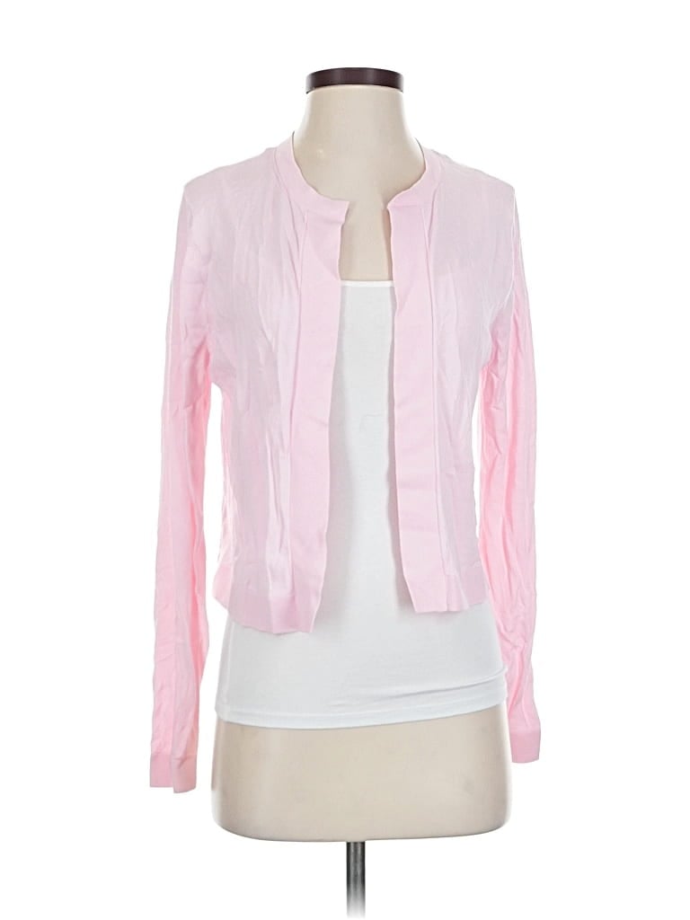Pre-owned Ann Taylor Cardigan Sweater In Pink