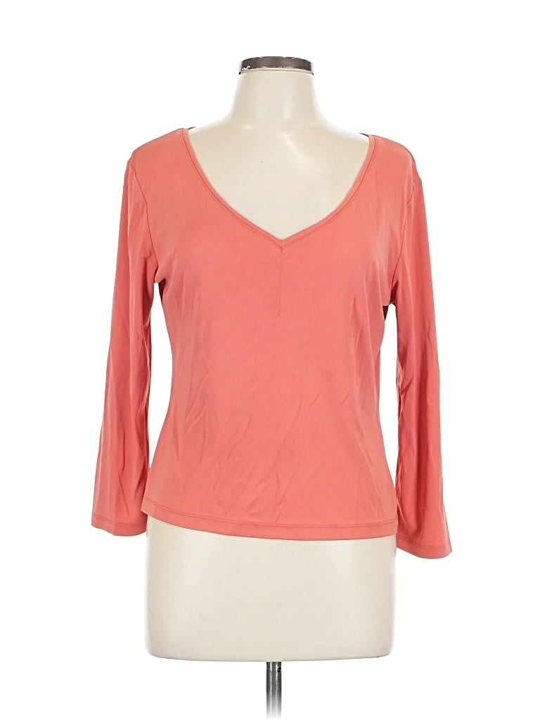 Click to view more detailed imagery on our partner's website Pre-owned Ann Taylor 3/4 Sleeve T-shirt In Orange
