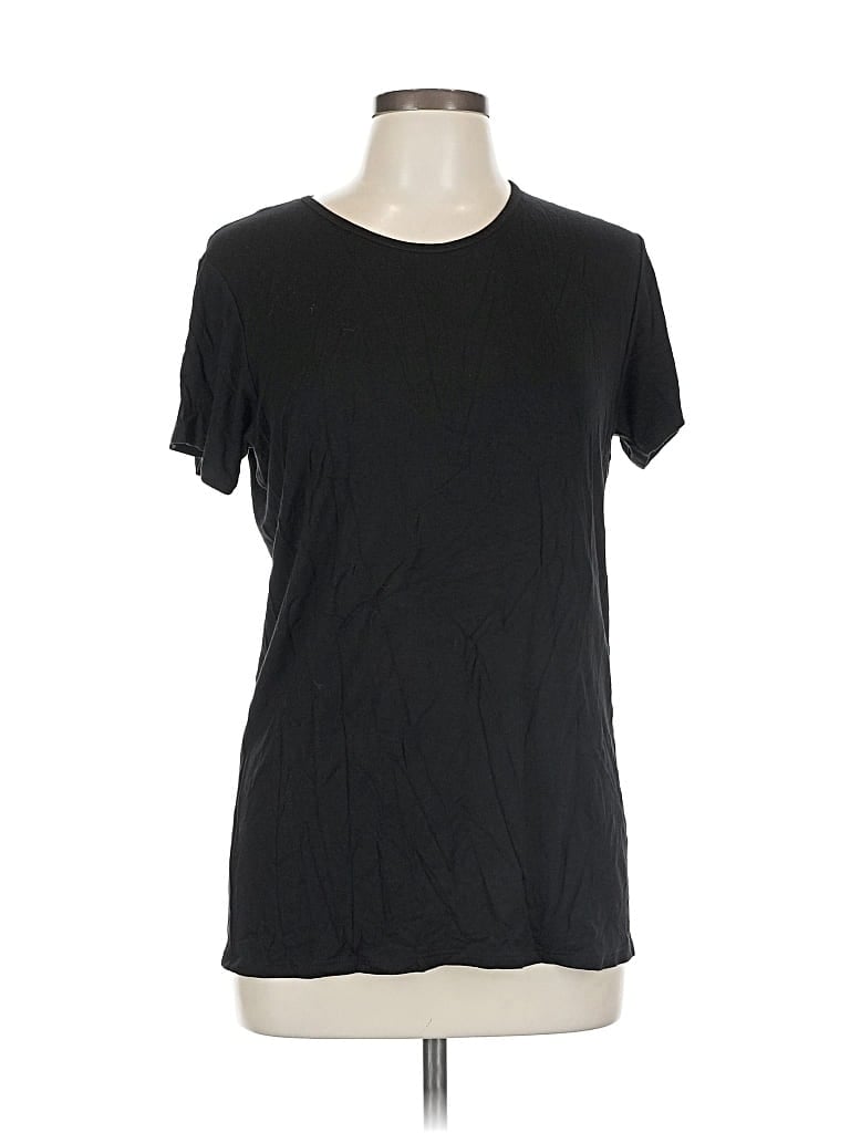 AGNES & DORA Pre-owned Short Sleeve Top Black Crew Neck Tops