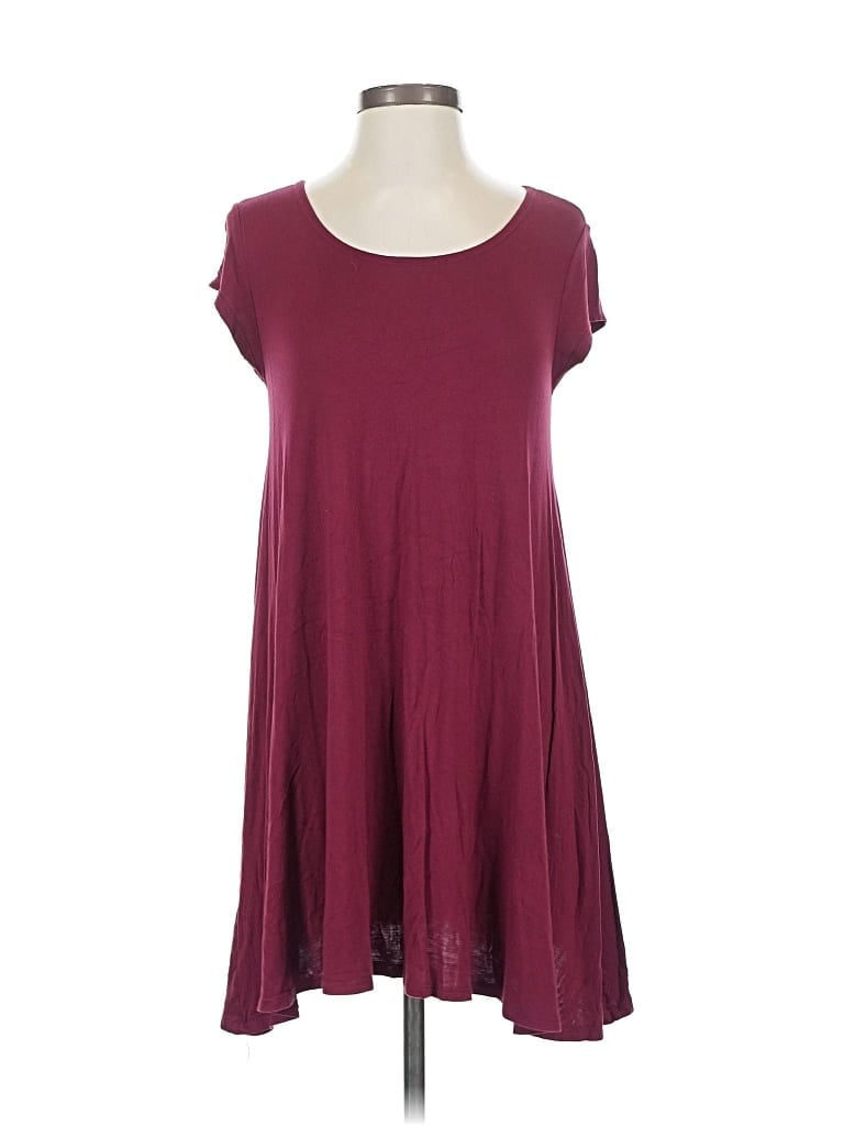 Pre-owned Vibe Sportswear Short Sleeve T-shirt In Burgundy