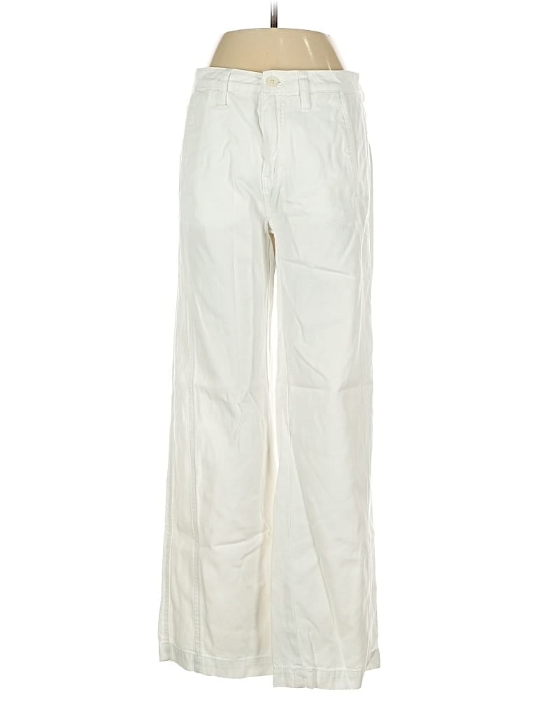 Pre-owned Jag Casual Pants In White