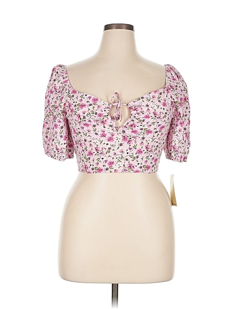 LIVE TO BE SPOILED Pre-owned Tube Top Pink Sweetheart Neckline Tops