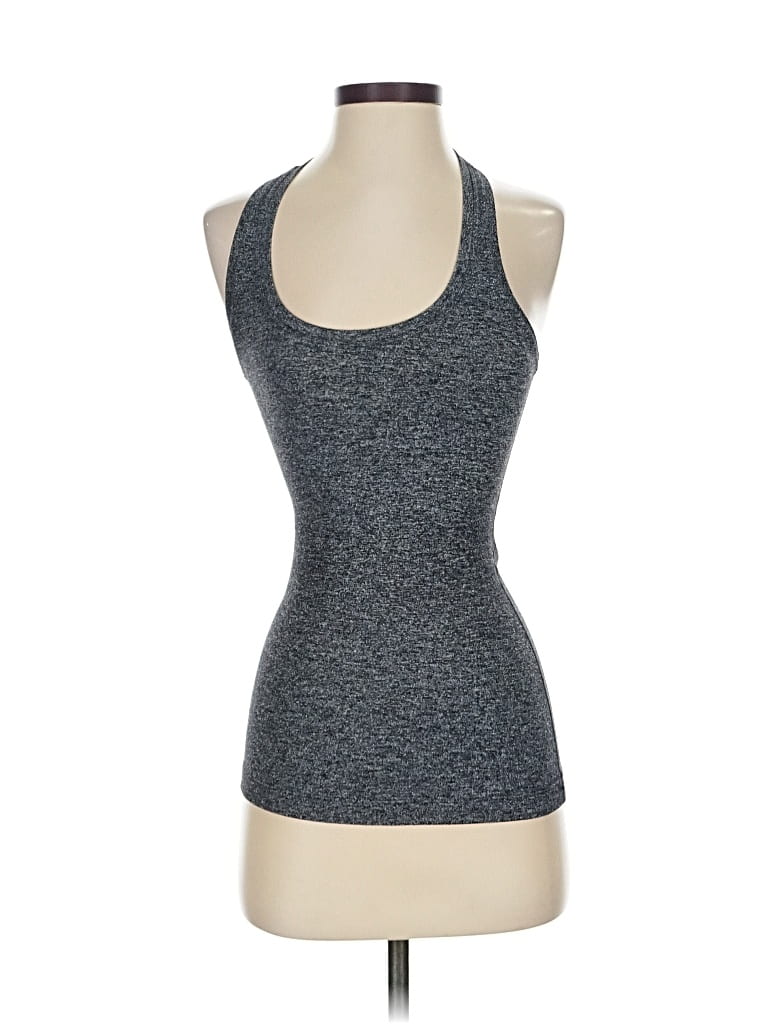 Pre-owned Lululemon Athletica Tank Top Gray Halter Neckline Tops