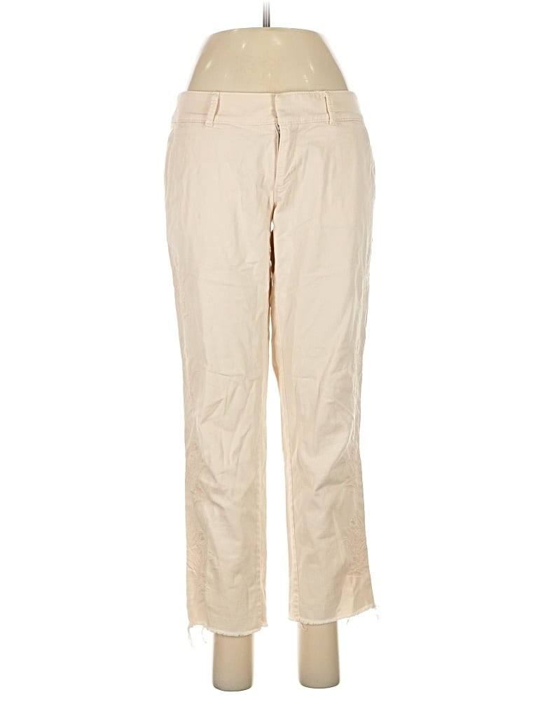Pre-owned Ann Taylor Loft Khaki Pant In White