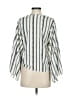 Assorted Brands Stripes Gray 3/4 Sleeve Blouse Size S - photo 2