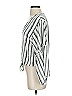 Assorted Brands Stripes Gray 3/4 Sleeve Blouse Size S - photo 5
