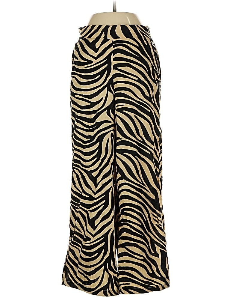 Pre-owned Rachel Zoe Tjx Linen Pants In Gold