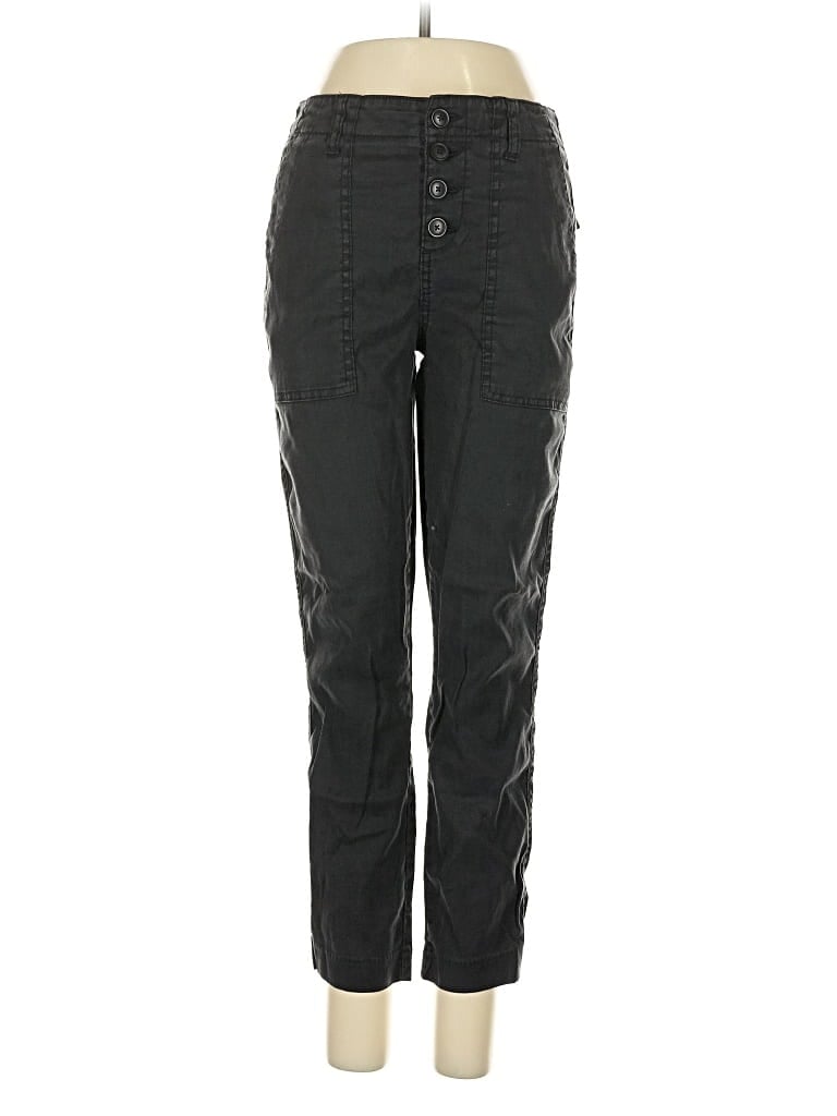 Pre-owned Level 99 Linen Pants In Black