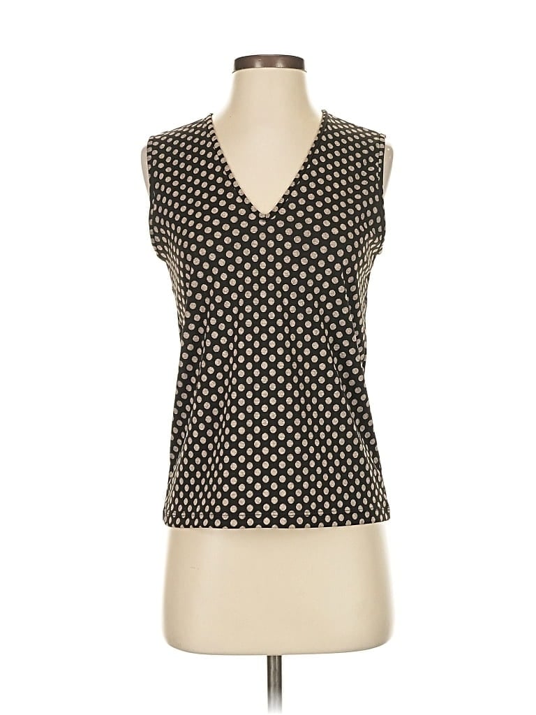 Pre-owned Dkny Sleeveless Blouse In Black