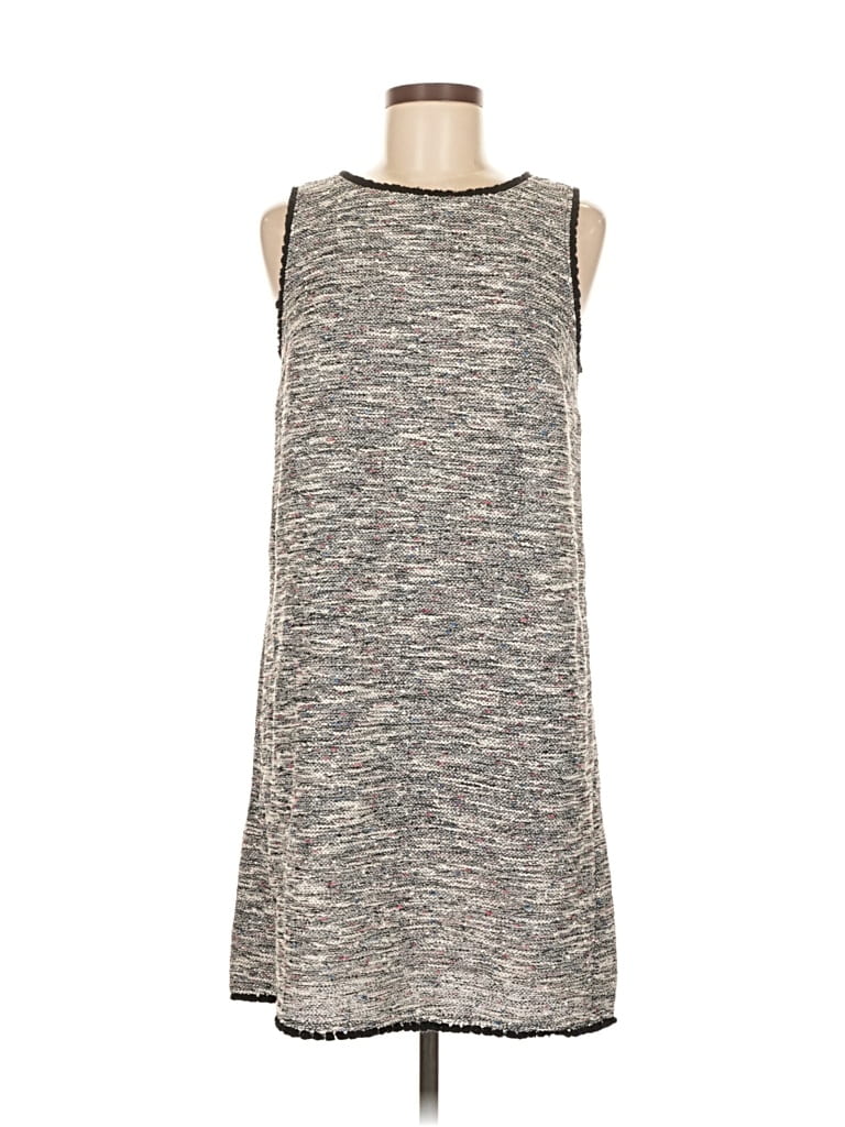 Pre-owned Ann Taylor Loft Casual Dress In Gray