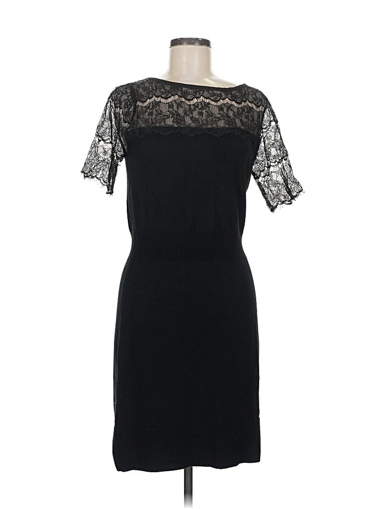 Pre-owned Ann Taylor Loft Cocktail Dress In Black