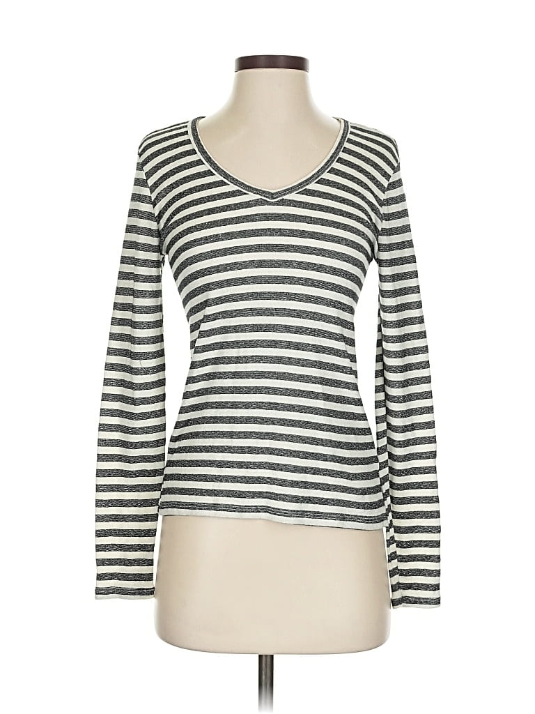 Click to view more detailed imagery on our partner's website Pre-owned Michael Stars Long Sleeve Top Gray V Neck Tops