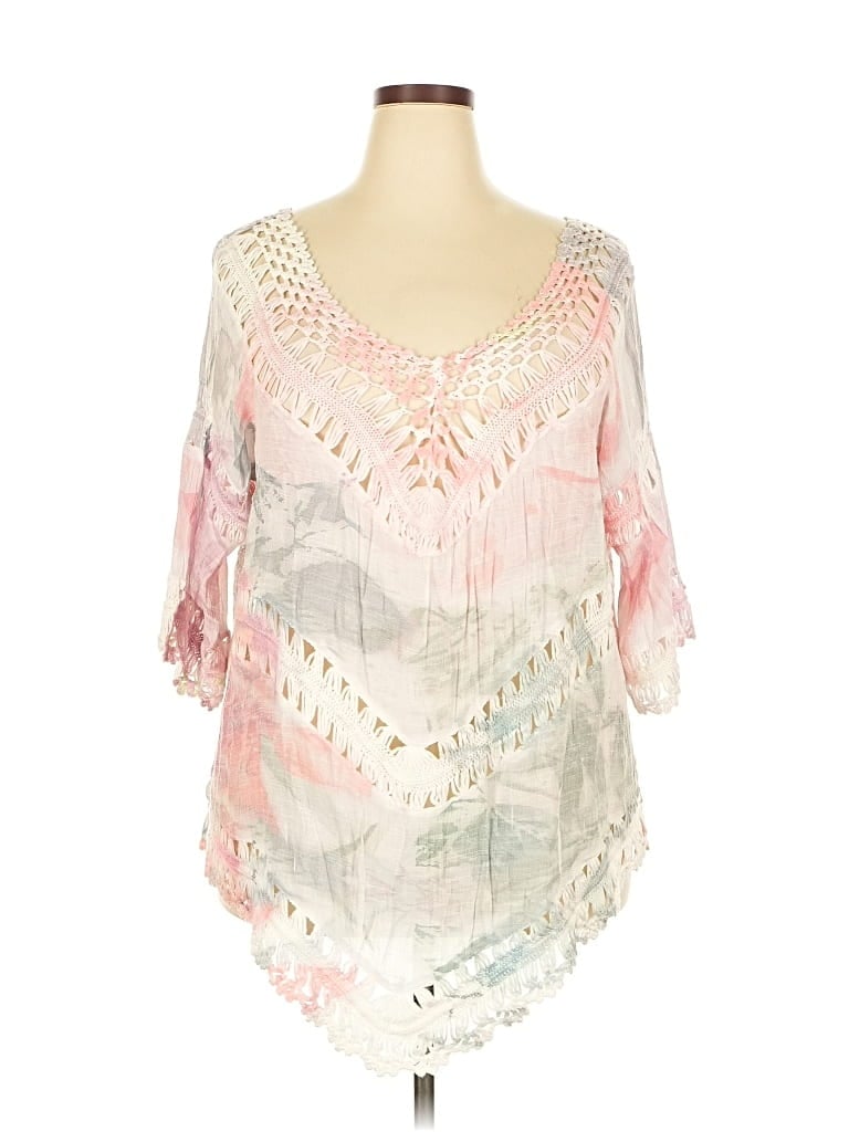 Pre-owned K. Jordan 3/4 Sleeve Blouse In Pink