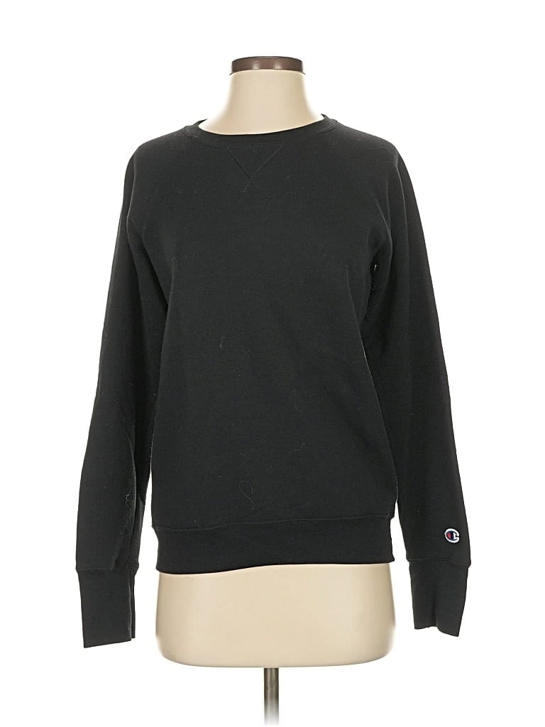 Pre-owned Champion Sweatshirt In Black