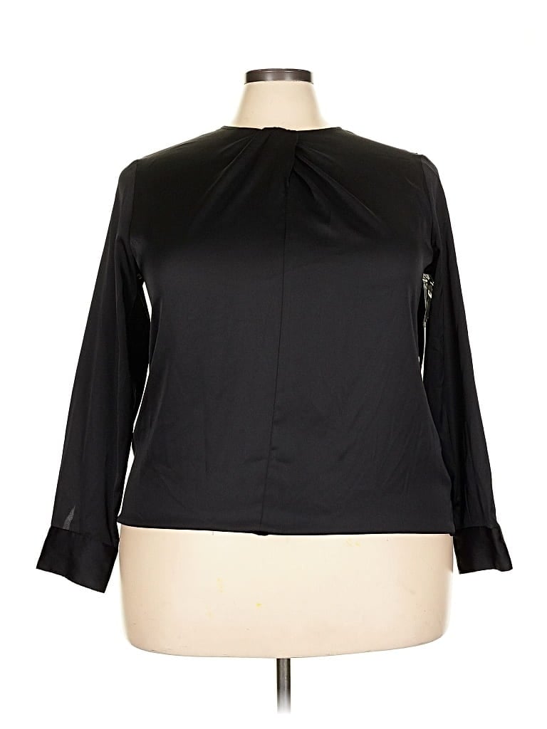 WORTHINGTON Pre-owned Long Sleeve Blouse In Black