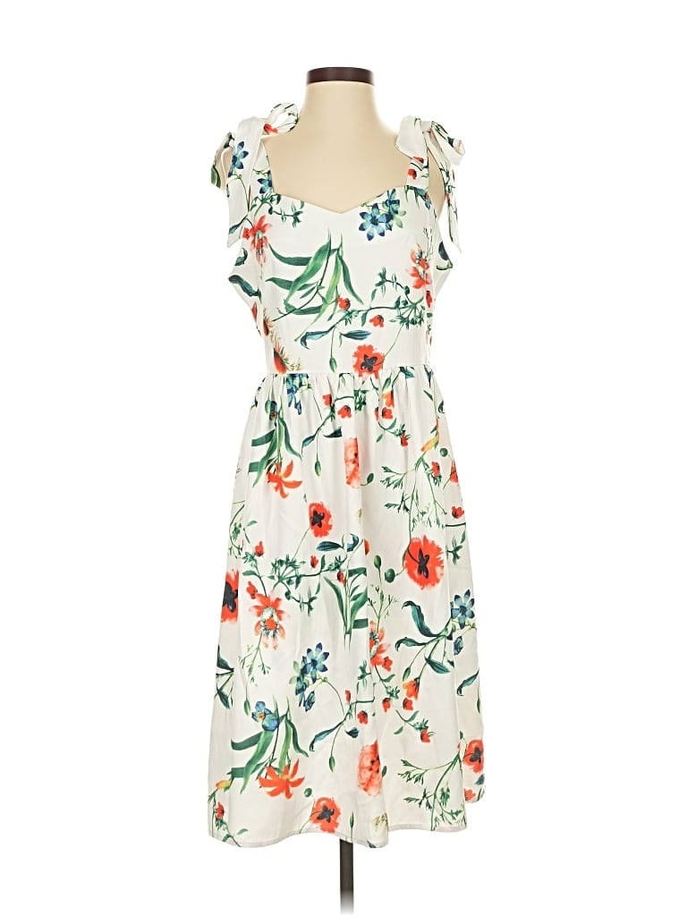 Pre-owned Assorted Brands Casual Dress In White