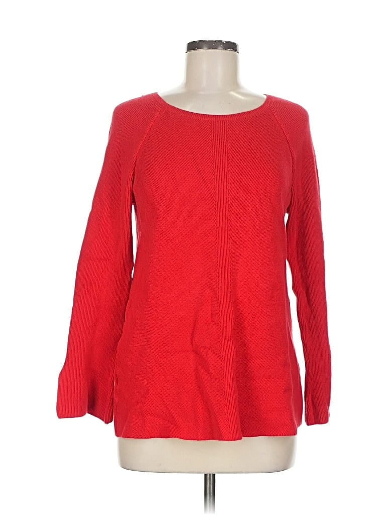 Pre-owned Ann Taylor Loft Pullover Sweater In Red