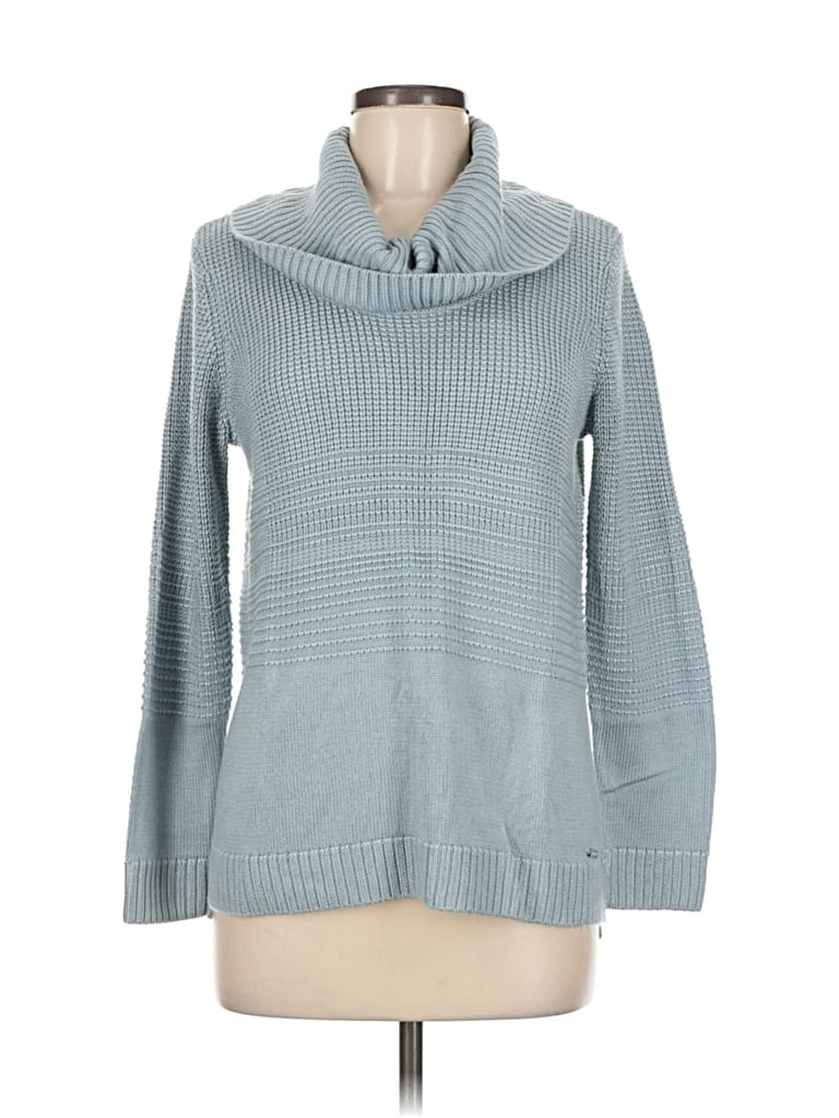 Pre-owned Calvin Klein Turtleneck Sweater In Gray